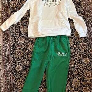 Stronger than the storm two-piece sweatsuit